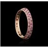 Image 2 : 14KT Rose Gold 0.50ctw Pink Sapphire Ring