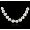 Image 2 : 14KT White Gold Pearl Necklace