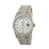 Image 1 : 18KT White Gold 6.00ctw Diamond Super President DayDate Men's Watch
