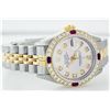 Image 2 : Rolex Two-Tone Diamond and Ruby  DateJust Ladies Watch