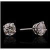 Image 2 : 14KT White Gold 1.46ctw Diamond Solitaire Earrings