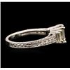 Image 3 : 14KT White Gold EGL USA Certified 1.55ctw Diamond Ring