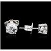 Image 2 : 14KT White Gold 2.08ctw Diamond Solitaire Earrings