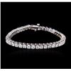 Image 2 : 14KT White Gold 9.25ctw Diamond Tennis Bracelet