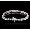 Image 4 : 14KT White Gold 9.25ctw Diamond Tennis Bracelet