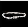 Image 2 : 14KT White Gold 6.75ctw Diamond Tennis Bracelet