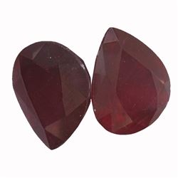 13.91ctw Pear Mixed Ruby Parcel