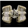 Image 1 : 18KT Yellow Gold 3.51ctw Diamond Ring