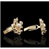 Image 3 : 14KT Yellow Gold Pearl Cufflinks