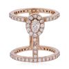 Image 1 : 14KT Rose Gold 1.23ctw Diamond Ring