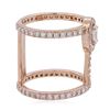 Image 2 : 14KT Rose Gold 1.23ctw Diamond Ring