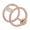 Image 3 : 14KT Rose Gold 1.23ctw Diamond Ring