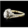 Image 2 : 14KT Two-Tone Gold 0.75ctw Diamond Ring