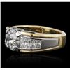 Image 2 : Platinum and 18KT Yellow Gold 4.91ctw Diamond Ring