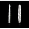 Image 1 : 14KT White Gold 5.93ctw Diamond Earrings