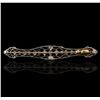 Image 2 : 18KT Two-Tone Gold 1.00ctw Diamond Pin