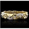 Image 1 : 18KT Yellow Gold 7.80ctw Diamond Bracelet