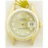 Image 2 : Rolex President 18KT Gold Diamond DateJust Ladies Watch