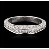Image 1 : 18KT White Gold 0.39ctw Diamond Ring