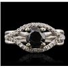 Image 1 : 14KT White Gold 1.54ctw Diamond Ring