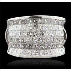 18KT White Gold 4.55ctw Diamond Ring