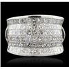 Image 1 : 18KT White Gold 4.55ctw Diamond Ring