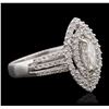 Image 2 : 14KT White Gold 1.21ctw Diamond Ring