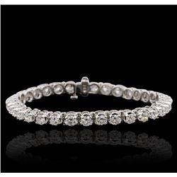 14KT White Gold 6.98ctw Diamond Tennis  Bracelet