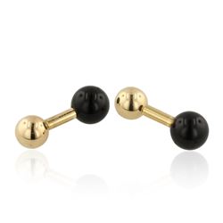 14KT Rose Gold Tiffany & Co Onyx Cuff Links