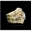 Image 2 : 14KT Yellow Gold 2.16ctw Diamond Ring
