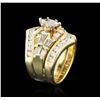 Image 3 : 14KT Yellow Gold 2.16ctw Diamond Ring