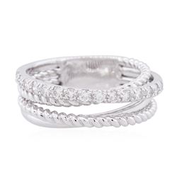 14KT White Gold 0.32ctw Diamond Ring