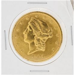 1904 $20 BU Liberty Head Double Eagle Coin