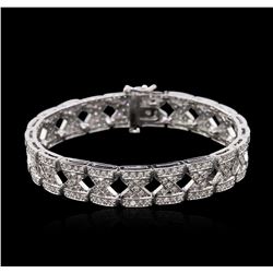 14KT White Gold 2.18ctw Diamond Bracelet