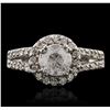 Image 1 : 14KT White Gold 1.77ctw Diamond Ring
