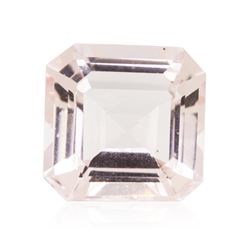 5.53ctw. Natural Square Princess Cut Morganite