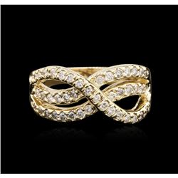 14KT Yellow Gold 0.49ctw Diamond Ring