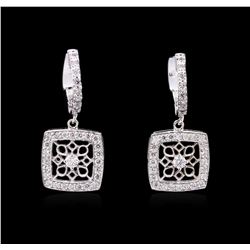 14KT White Gold 0.30ctw Diamond Earrings