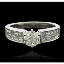 14KT White Gold 1.59ctw Diamond Ring