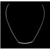 Image 1 : 14KT White Gold 0.84ctw Diamond Necklace