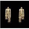 Image 1 : 14KT Yellow Gold 1.83ctw Diamond Earrings