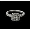 Image 1 : 14KT White Gold 1.13ctw Diamond Ring