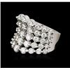 Image 2 : 14KT White Gold 5.15ctw Diamond Ring