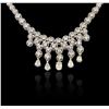 Image 1 : 14KT White Gold 9.75ctw Diamond Necklace