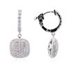 Image 2 : 14KT White Gold 1.38ctw Diamond Earrings