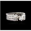 Image 2 : 14KT White Gold 1.45ctw Diamond Ring