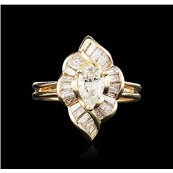 14KT Yellow Gold 1.37ctw Diamond Ring