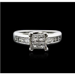 18KT White Gold 1.00ctw Diamond Ring