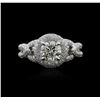 Image 1 : 18KT White Gold 2.42ct Diamond Ring