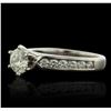 Image 2 : Palladium 1.42ctw Diamond Ring